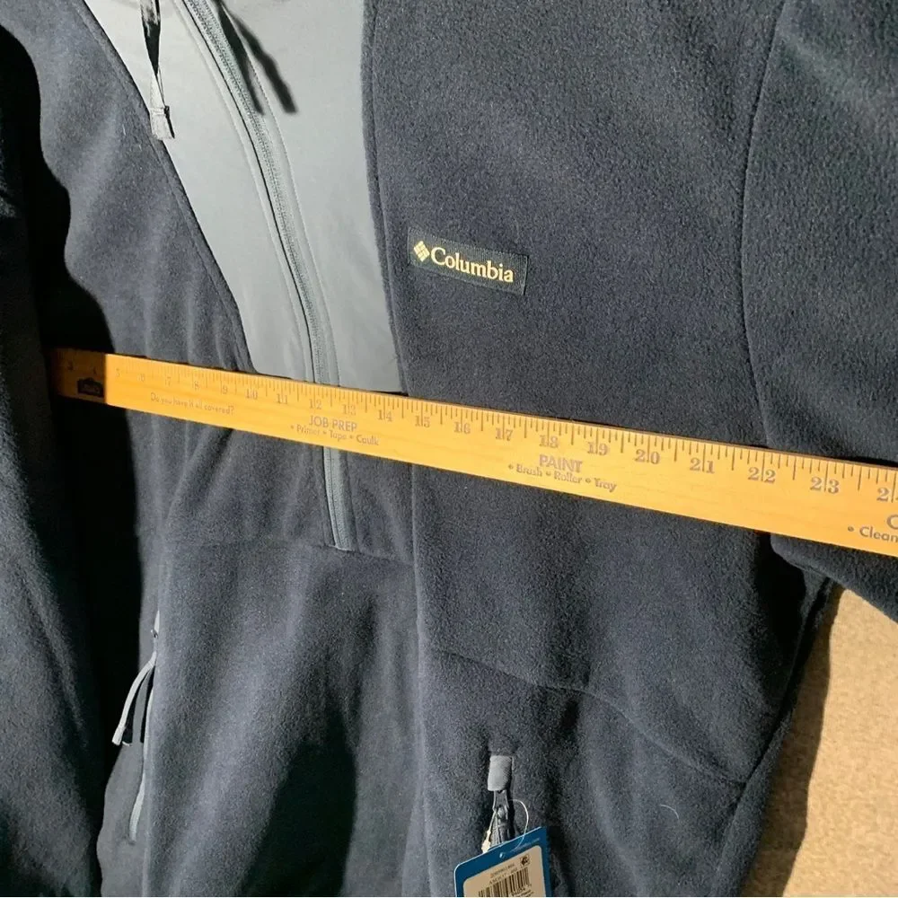 Columbia Men's Sequoia Grove Half Zip Fleece Size XL Navy Blue New - Picture 5 of 7